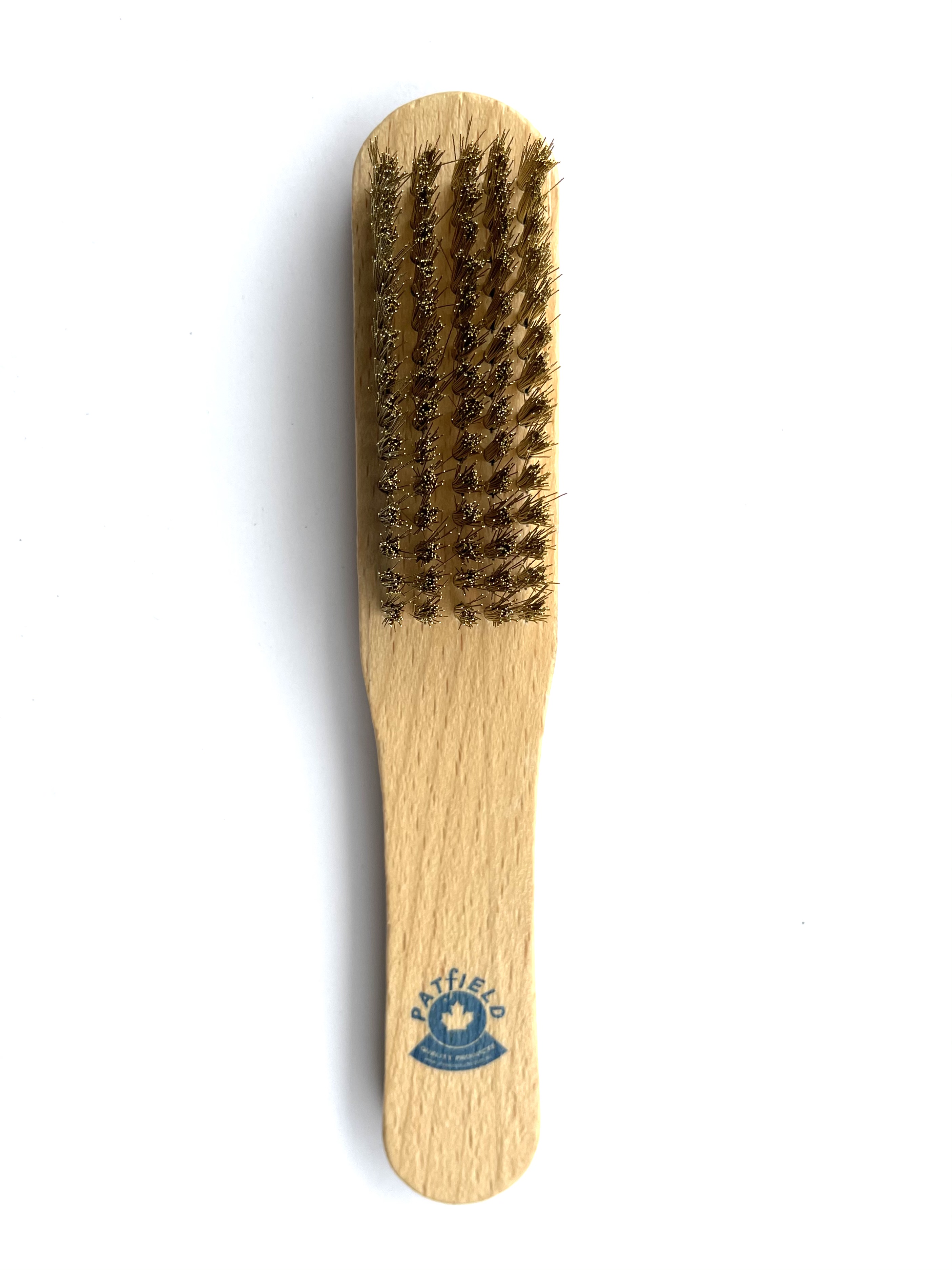 wooden suede brush