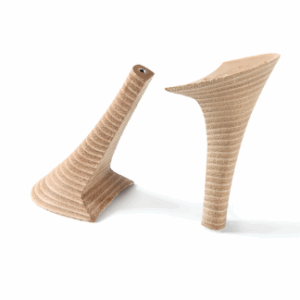 Leather covered heel block